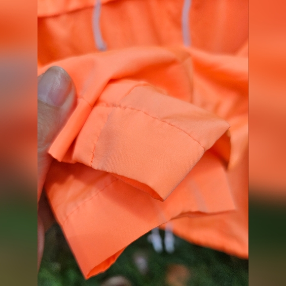 High Visibility running top, high vis runners coverup neon orange jogging, sport - Picture 8 of 11